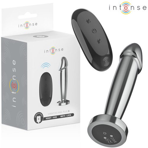 INTENSE - ANALNY ZATYCZKA 10 WIBRACJI METALOWY DILDO Z PILOTEM S